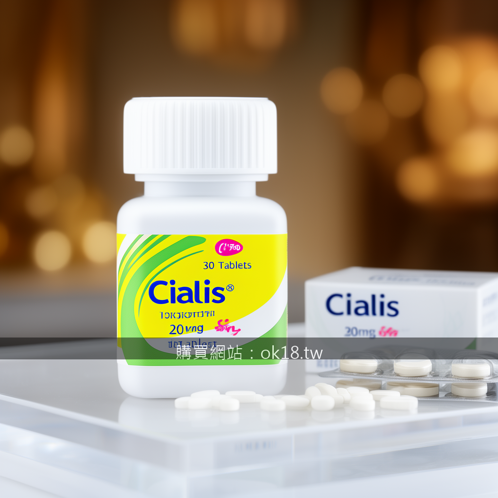 Luxury scene product photography. Place the Cialis 20mg 30 Tablets prescription 