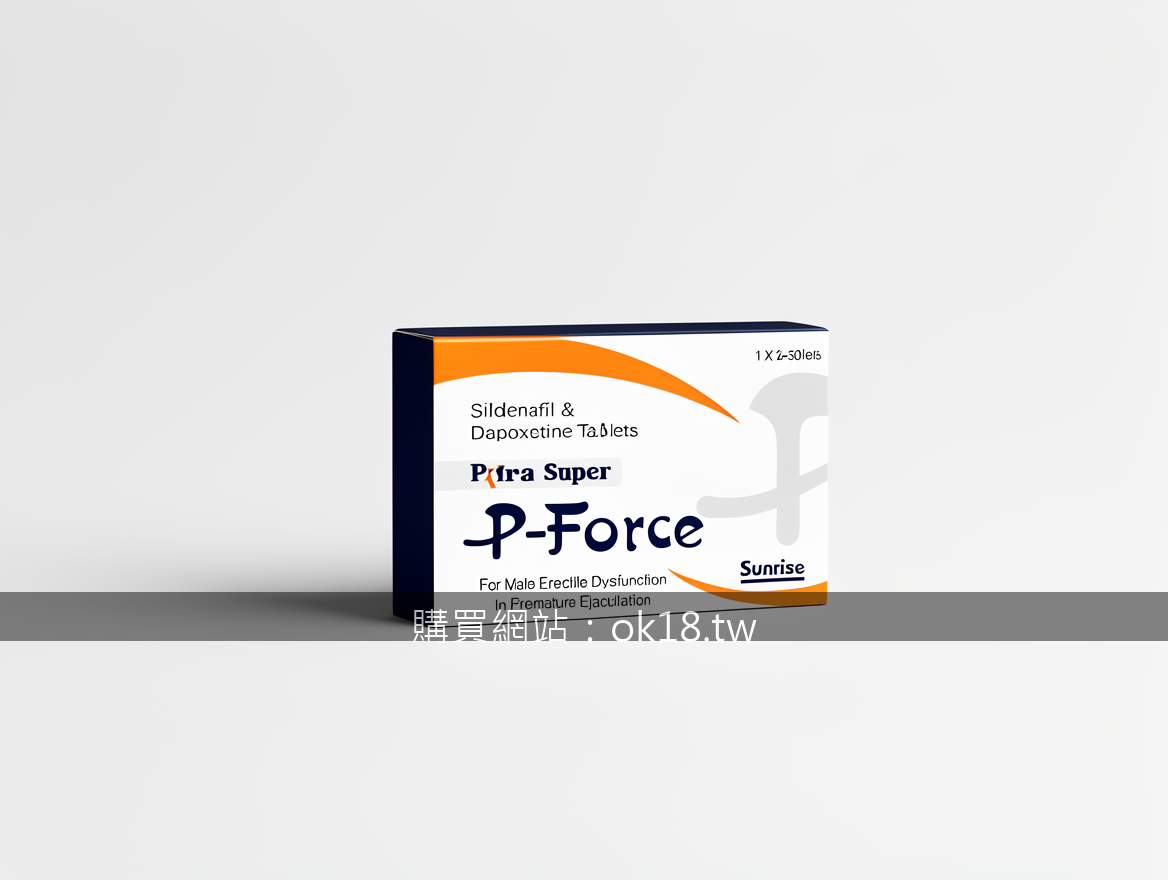 Minimalist product photography. Photograph the P-Force Sildenafil & Dapoxetine T