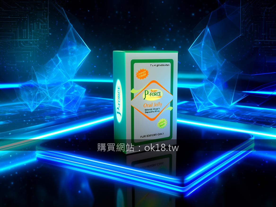 FUTURISTIC TECH with neon LED lights. Place the Super P-FORCE Oral Jelly 7 x 4 g