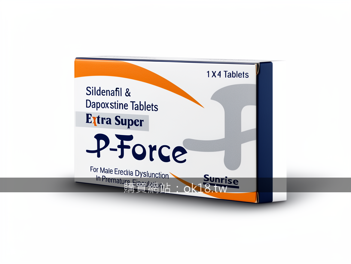 Professional e-commerce product photography. Photograph the P-Force Sildenafil &