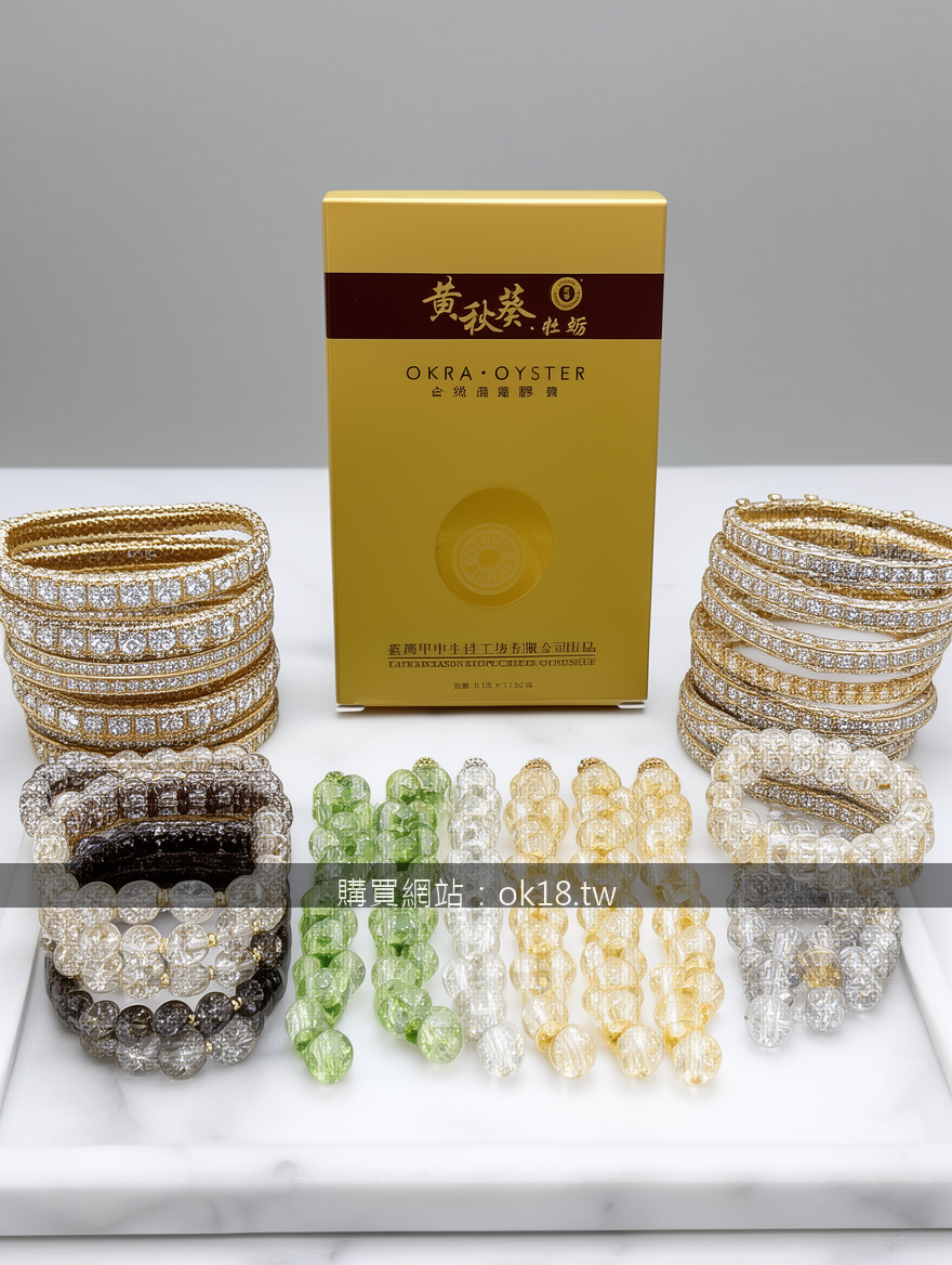 Crystal bracelet collection photography showing variety and options.
Subject: Pl