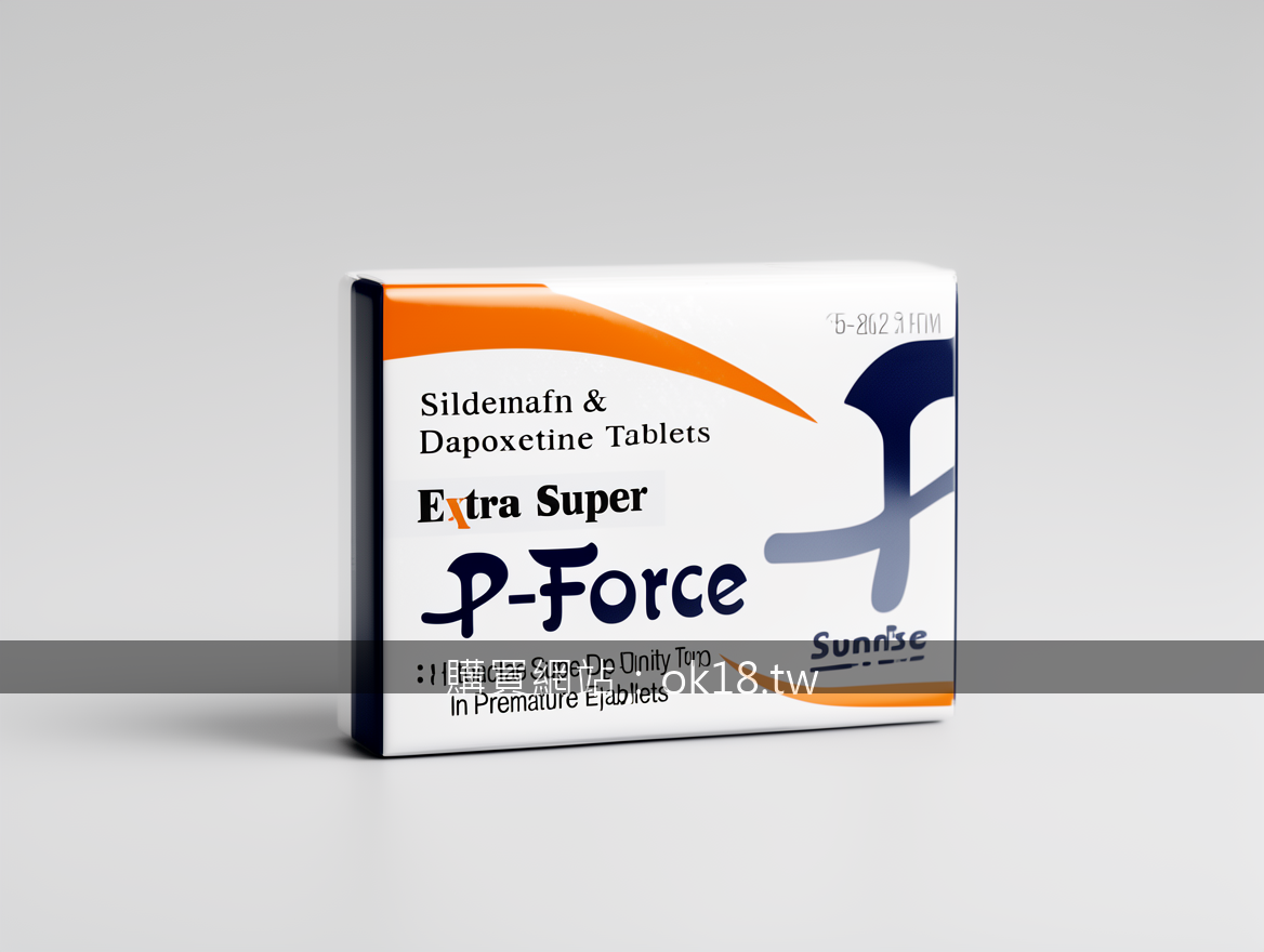 Close-up detail product photography. Photograph the P-Force Extra Super Sildenaf