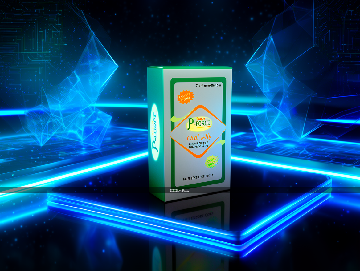 FUTURISTIC TECH with neon LED lights. Place the Super P-FORCE Oral Jelly 7 x 4 g